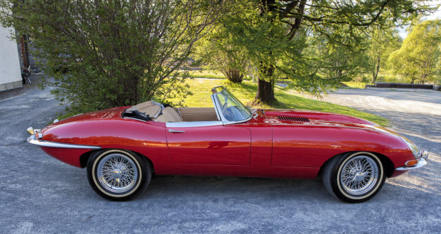 1965 Red Jaguar E-Type Roadster