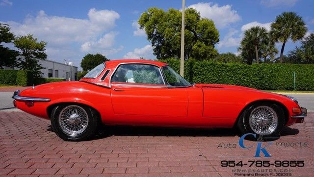 1972 Red Jaguar E-Type Convertible