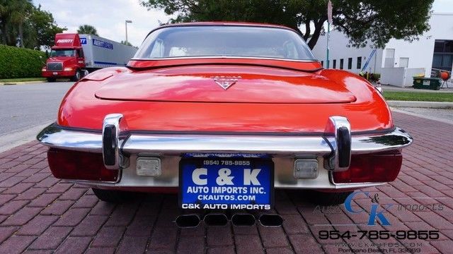 1972 Red Jaguar E-Type Convertible