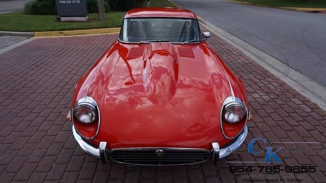 1972 Red Jaguar E-Type Convertible