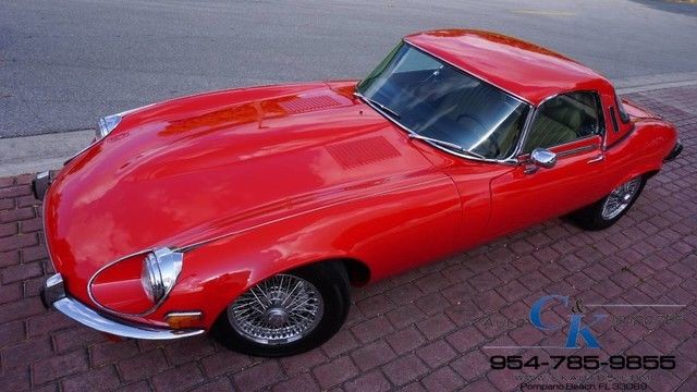 1972 Red Jaguar E-Type Convertible