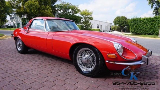 1972 Red Jaguar E-Type Convertible