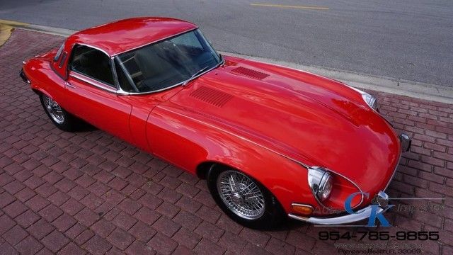 1972 Red Jaguar E-Type Convertible