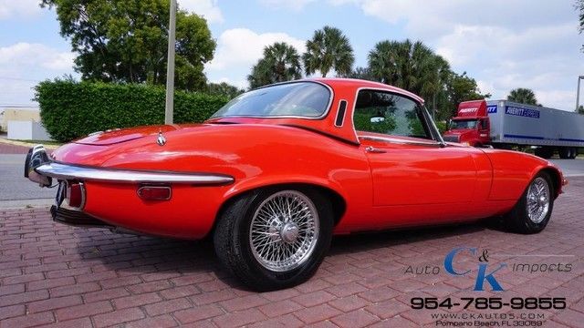 1972 Red Jaguar E-Type Convertible