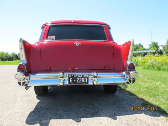 1957 Red Chevrolet Bel Air/150/210
