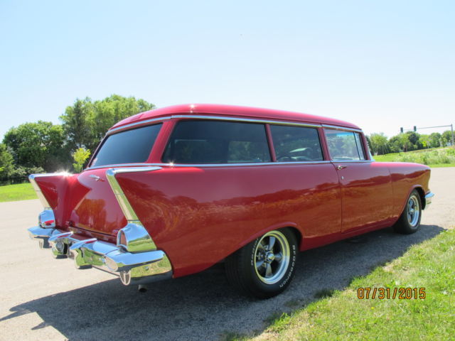 1957 Red Chevrolet Bel Air/150/210