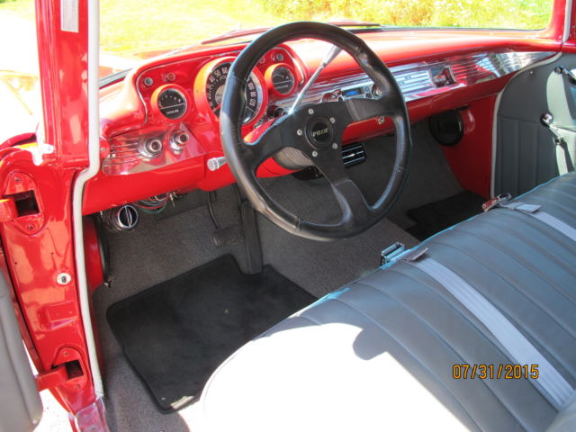 1957 Red Chevrolet Bel Air/150/210