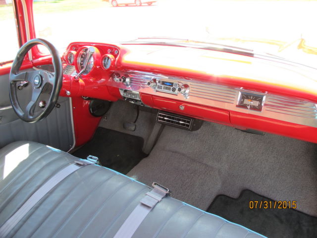 1957 Red Chevrolet Bel Air/150/210