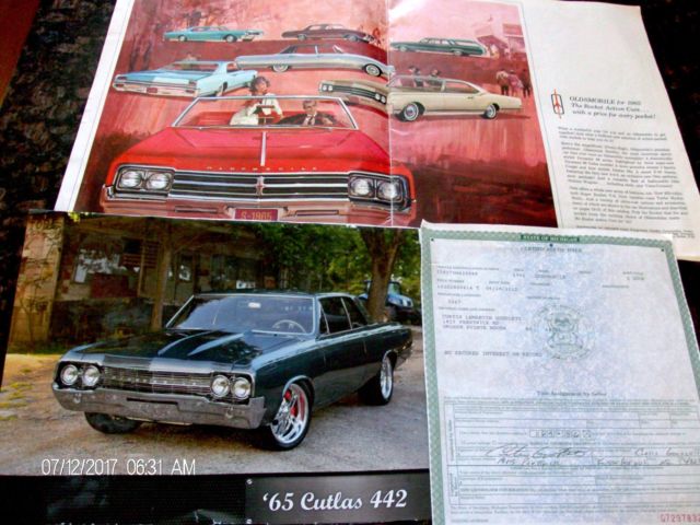 1965 BLUE Oldsmobile 442 2 DOOR