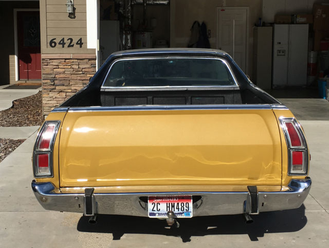 1973 Gold Ford Ranchero Coupe Pickup