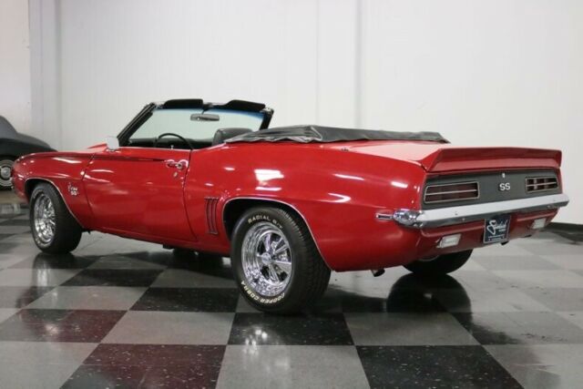 1969 Red Chevrolet Camaro Convertible