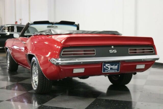 1969 Red Chevrolet Camaro Convertible