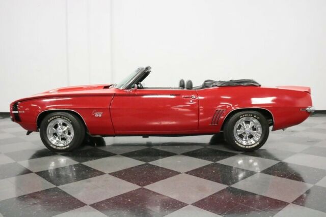 1969 Red Chevrolet Camaro Convertible