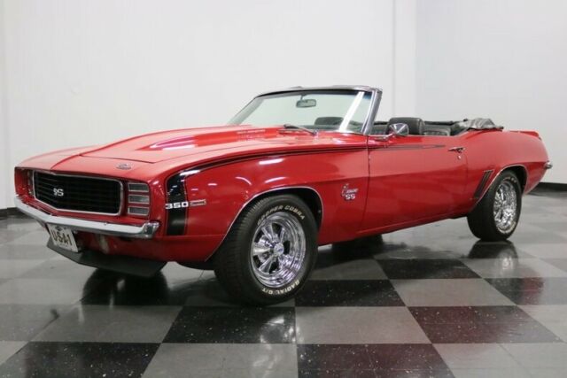 1969 Red Chevrolet Camaro Convertible