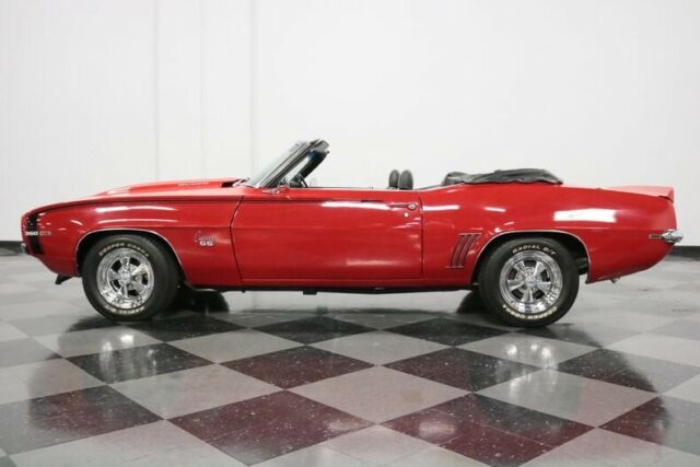 1969 Red Chevrolet Camaro Convertible