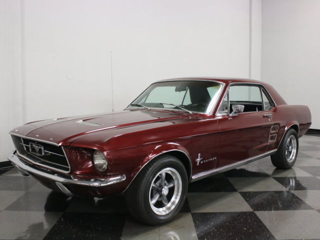 1967 Burgundy Ford Mustang Coupe