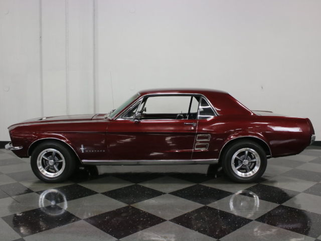 1967 Burgundy Ford Mustang Coupe
