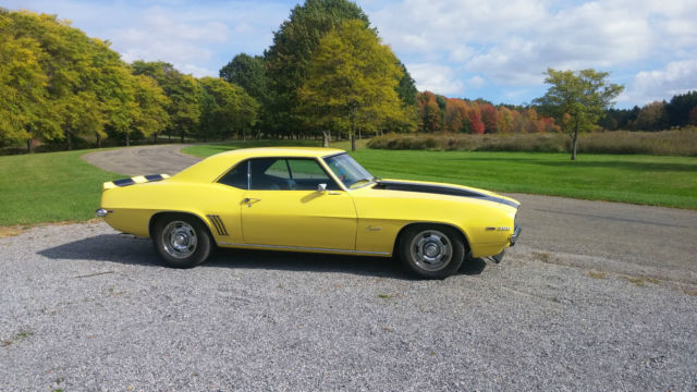 19690000 Yellow Chevrolet Camaro Hardtop