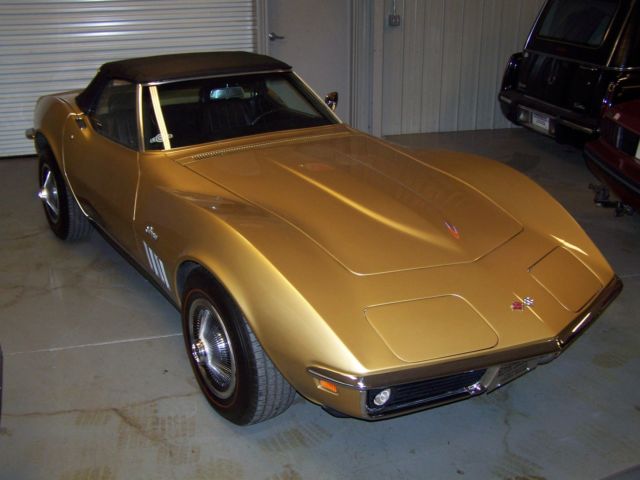 1969 Gold Chevrolet Corvette Convertible