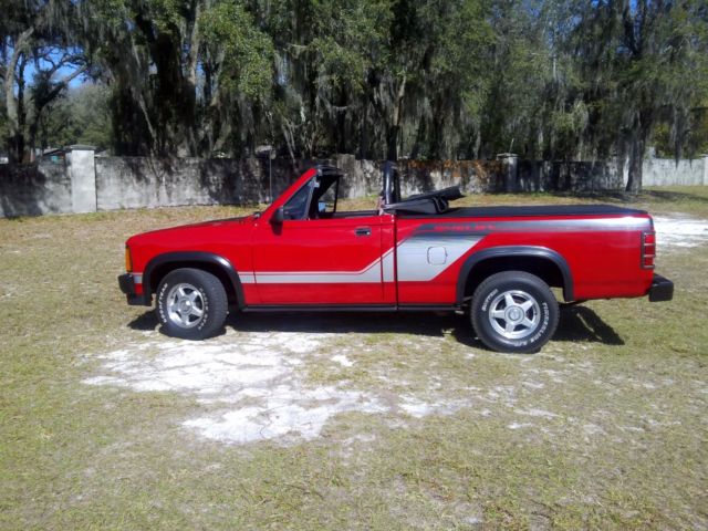 1989 Red Dodge Dakota Convertible