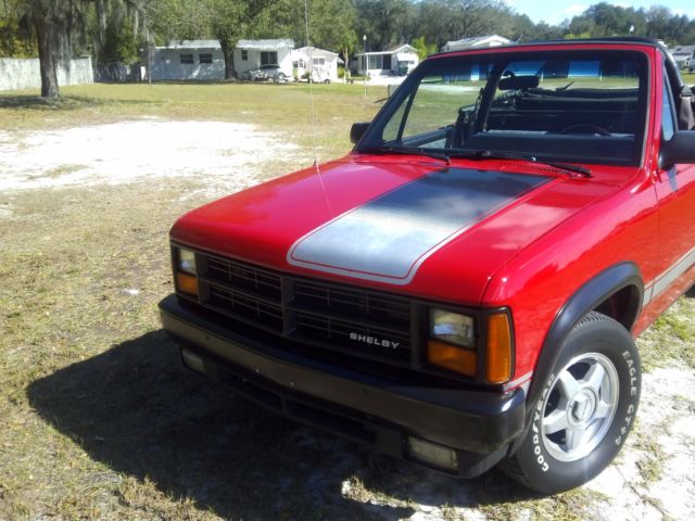 1989 Red Dodge Dakota Convertible