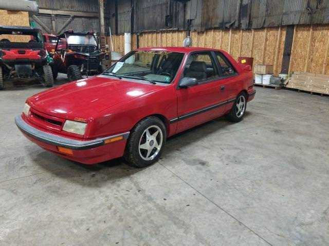 1989 Red Dodge Shadow Coupe