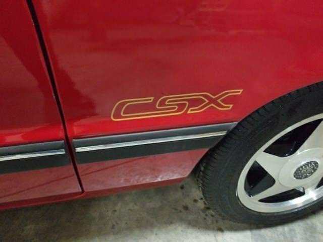 1989 Red Dodge Shadow Coupe