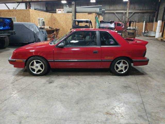 1989 Red Dodge Shadow Coupe