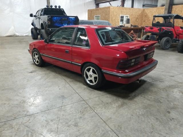 1989 Red Dodge Shadow Coupe