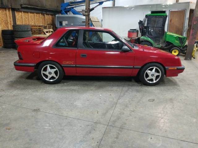 1989 Red Dodge Shadow Coupe