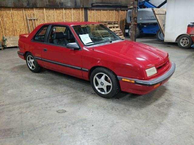1989 Red Dodge Shadow Coupe
