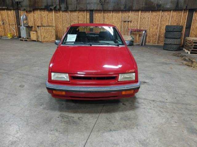 1989 Red Dodge Shadow Coupe