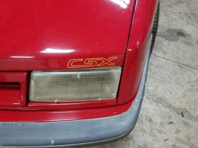 1989 Red Dodge Shadow Coupe