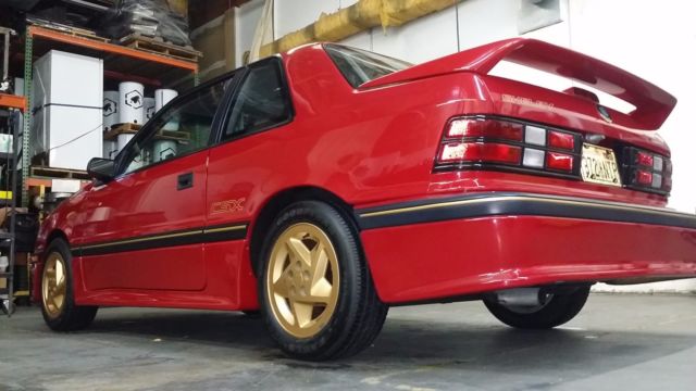 1989 Red Dodge Shadow Hatchback
