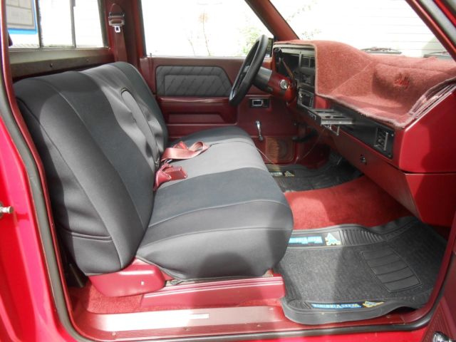 1989 Red Dodge Dakota Standard Cab Pickup