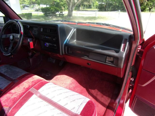 1989 Red Dodge Dakota Standard Cab Pickup