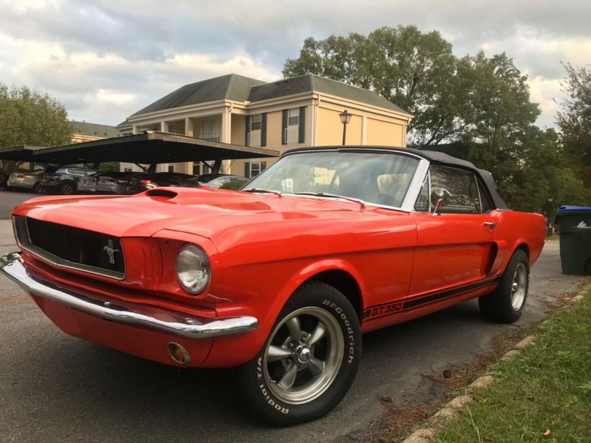 1965 Orange Ford Mustang Convertible