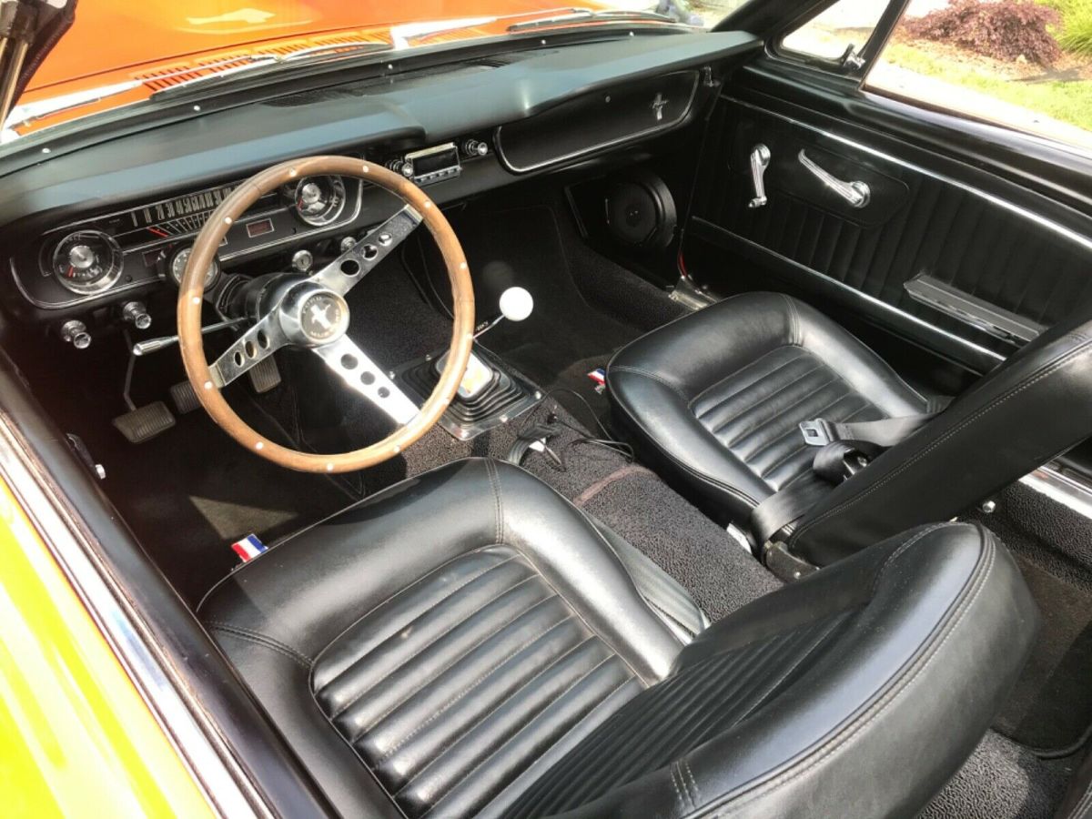 1965 Orange Ford Mustang Convertible