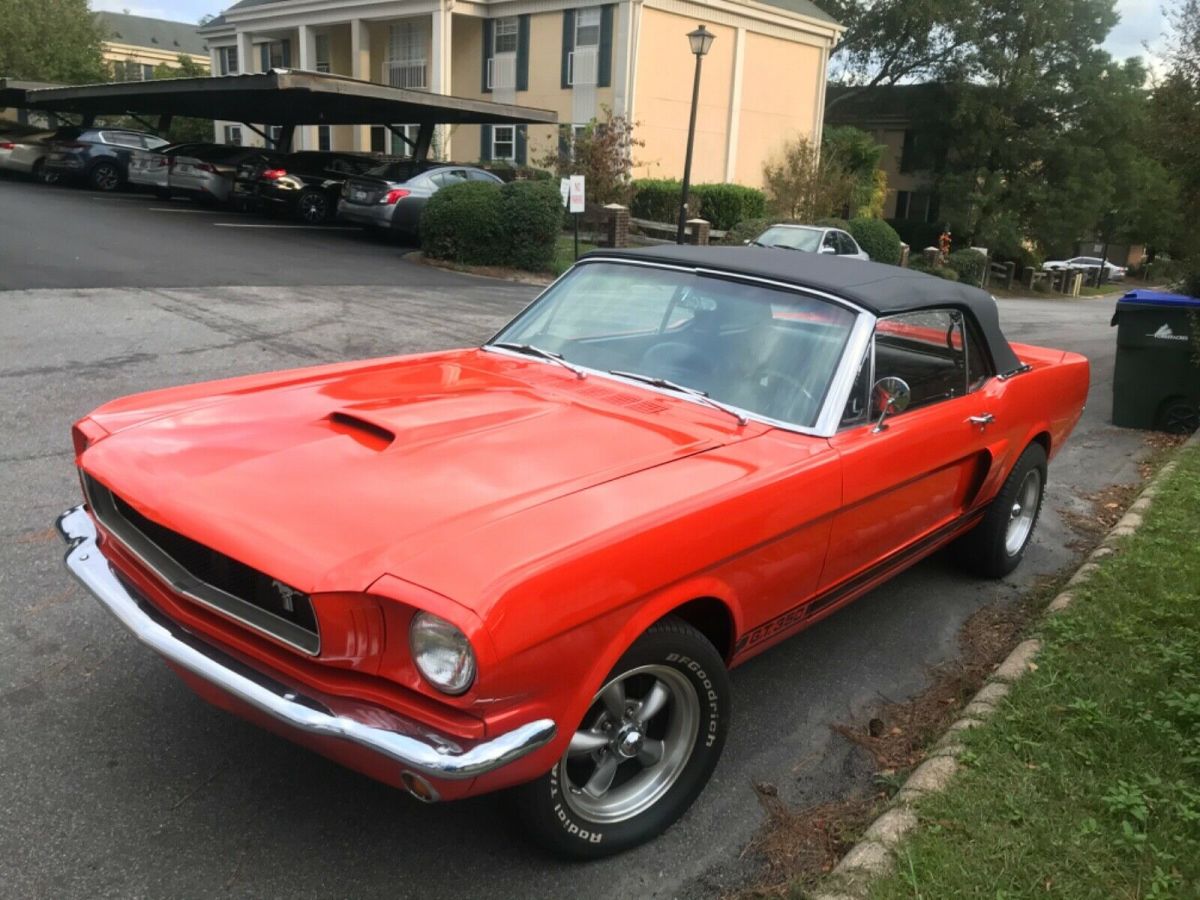 1965 Orange Ford Mustang Convertible