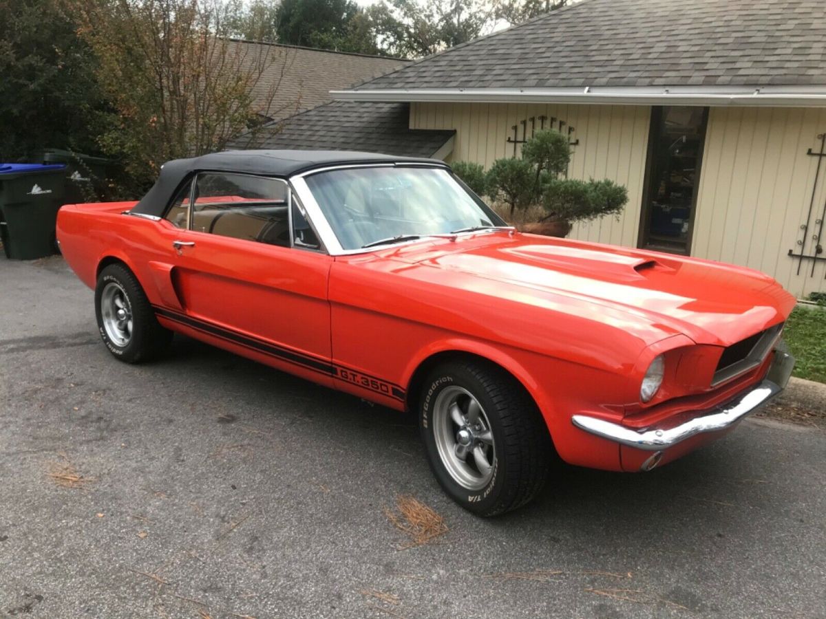 1965 Orange Ford Mustang Convertible