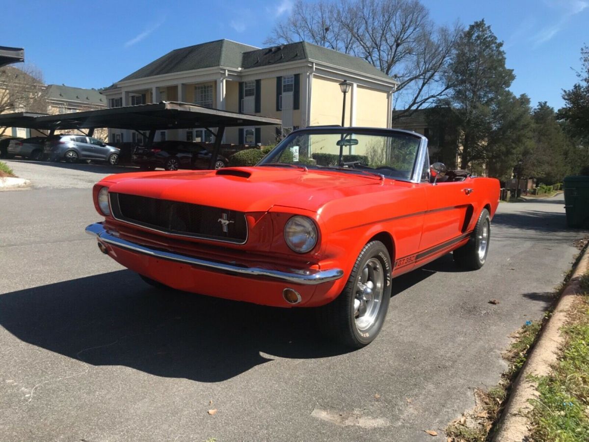 1965 Orange Ford Mustang Convertible
