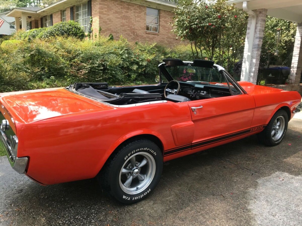 1965 Orange Ford Mustang Convertible