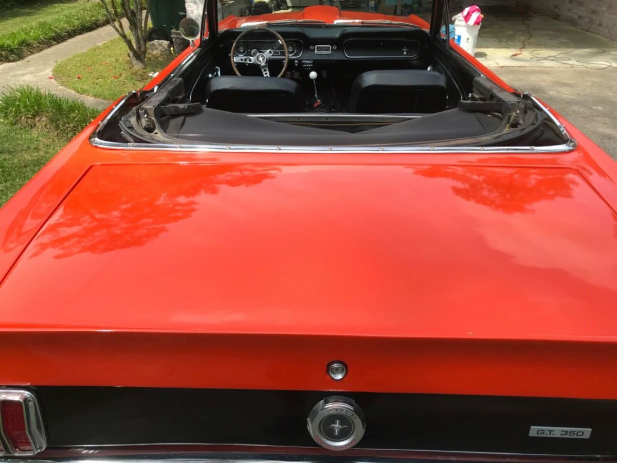 1965 Orange Ford Mustang Convertible