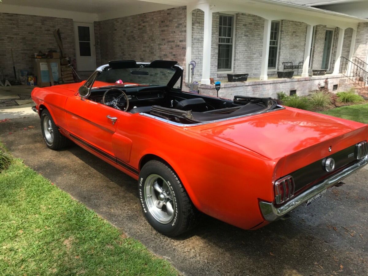 1965 Orange Ford Mustang Convertible