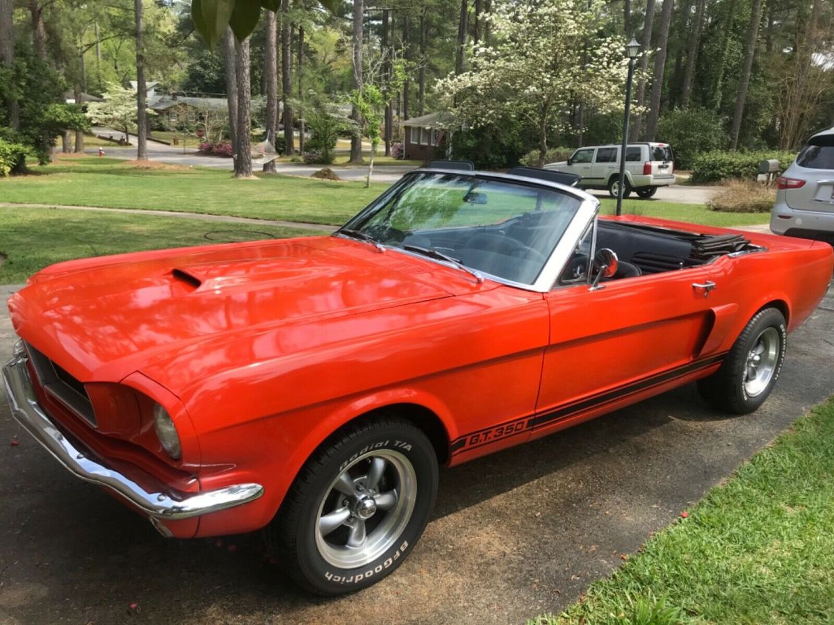 1965 Orange Ford Mustang Convertible