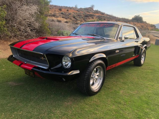 1967 Black/ Red Shelby stripes Ford Mustang Coupe
