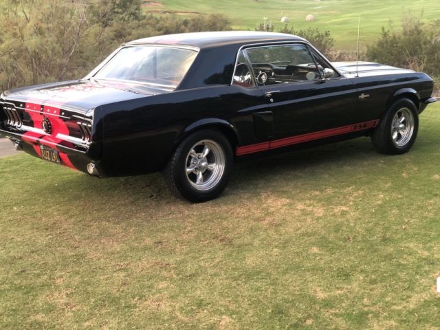 1967 Black/ Red Shelby stripes Ford Mustang Coupe
