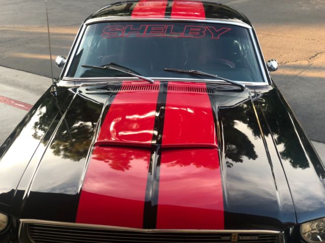 1967 Black/ Red Shelby stripes Ford Mustang Coupe