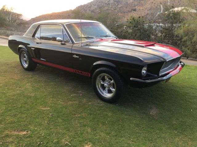 1967 Black/ Red Shelby stripes Ford Mustang Coupe