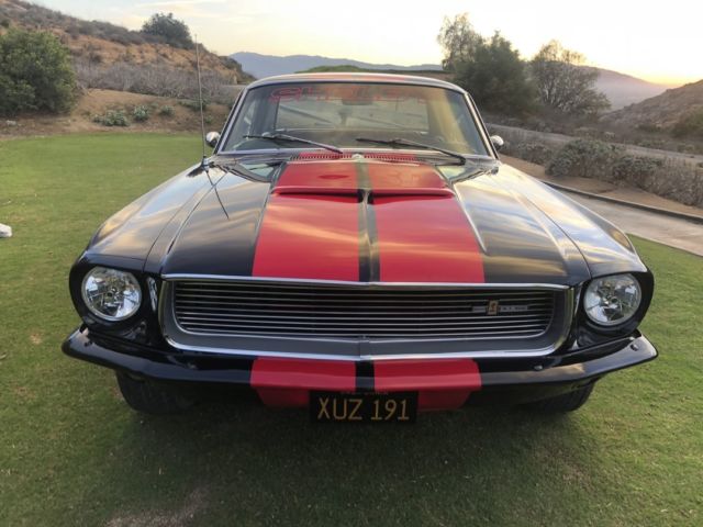 1967 Black/ Red Shelby stripes Ford Mustang Coupe